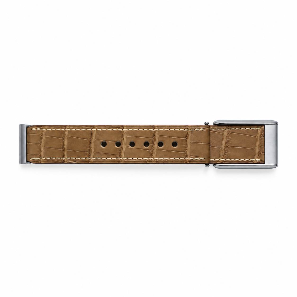 Dark Brown crocodile leather strap