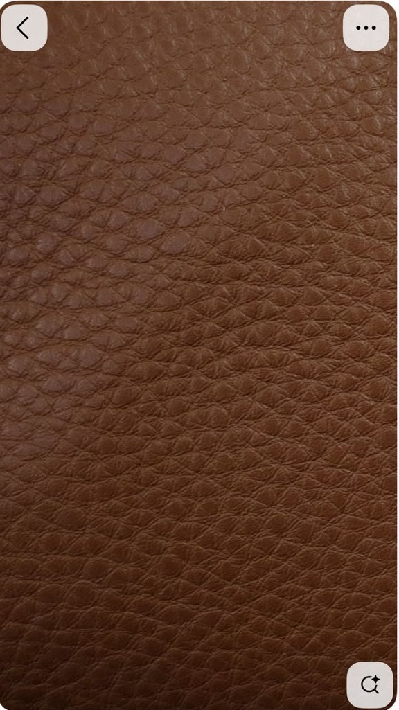 Brown grained calfskin close-up