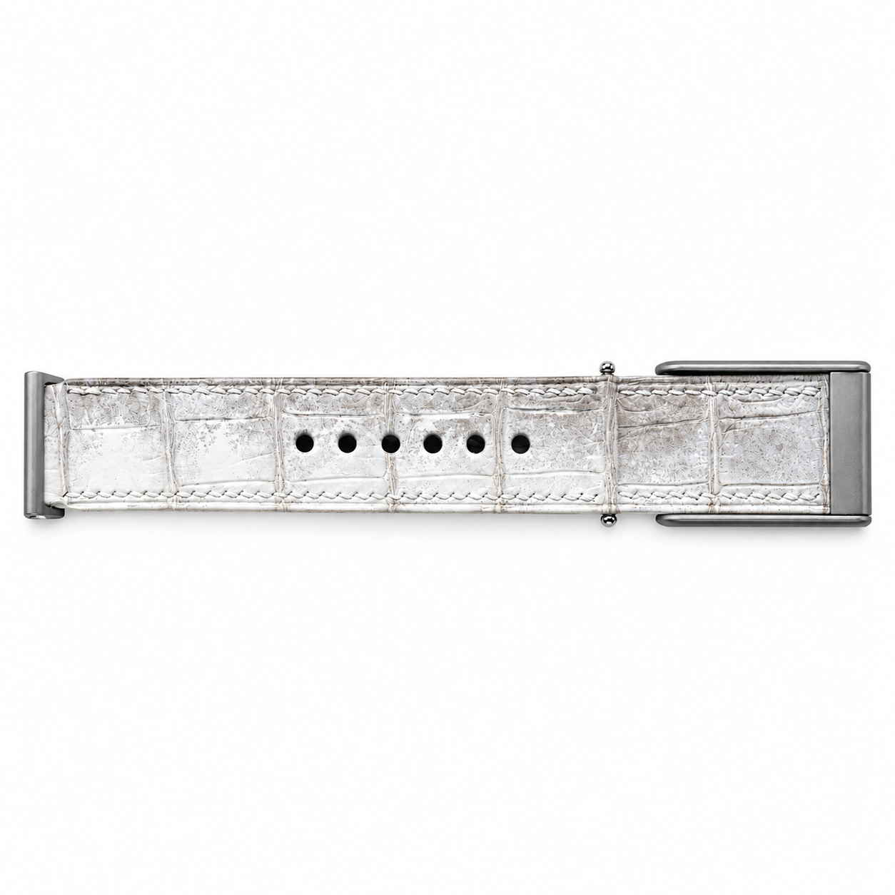 Himalaya White crocodile leather strap