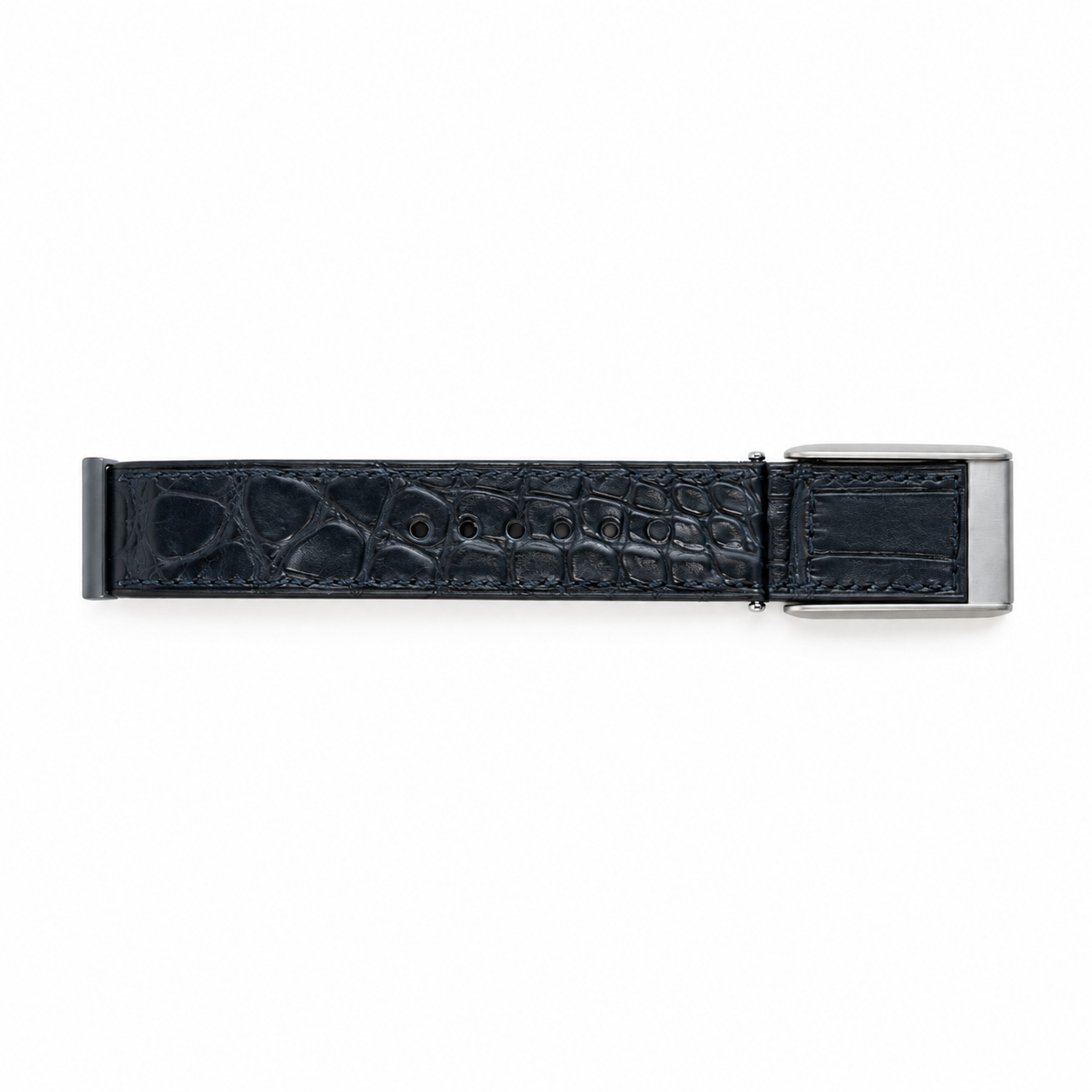 Navy Blue crocodile leather strap