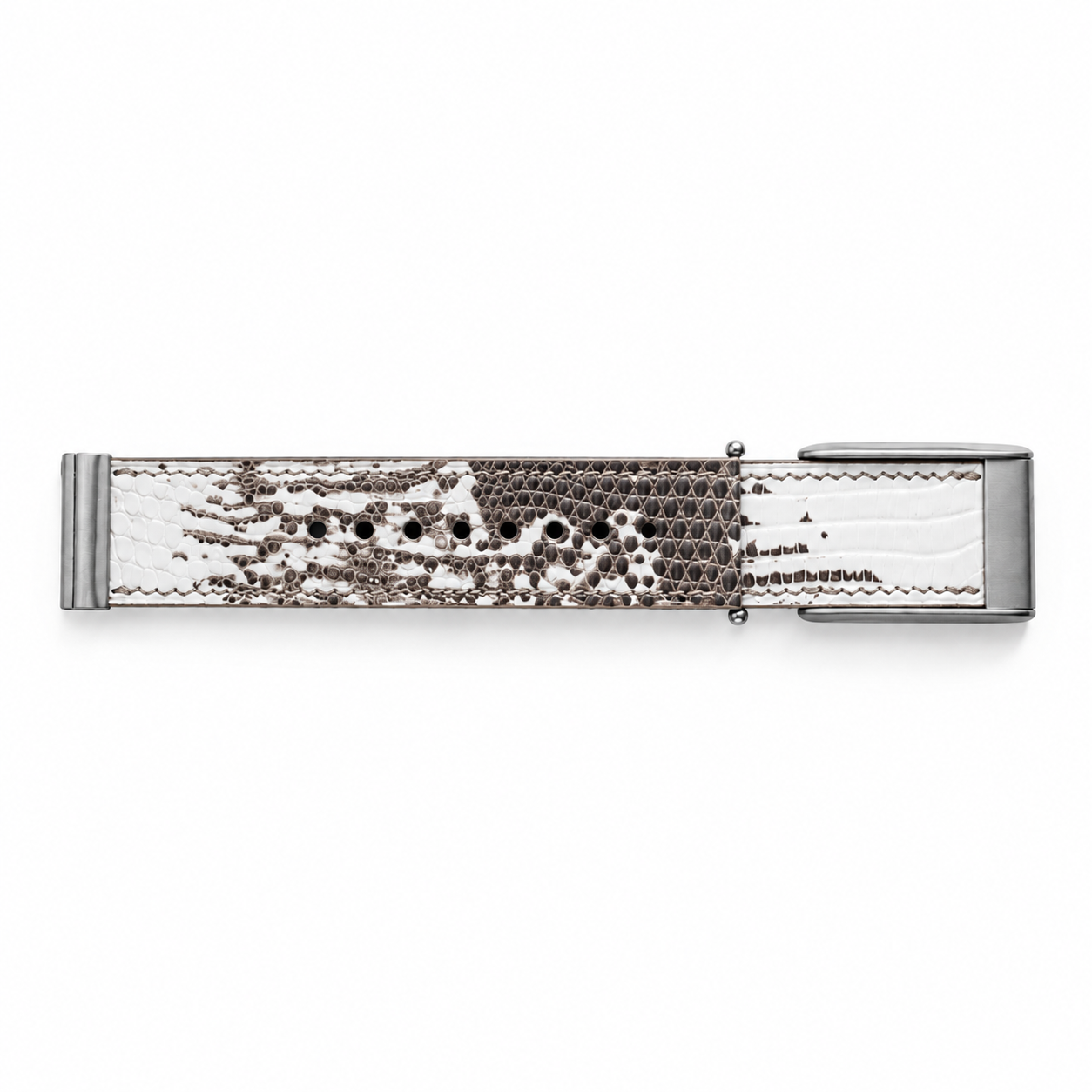 Neutral White lizard skin leather strap