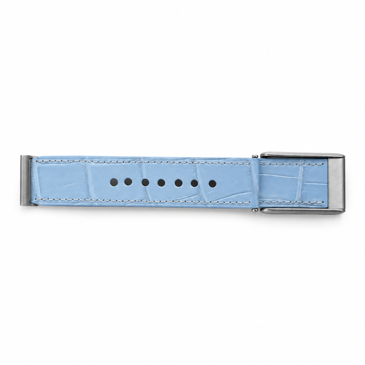Baby Blue crocodile leather strap