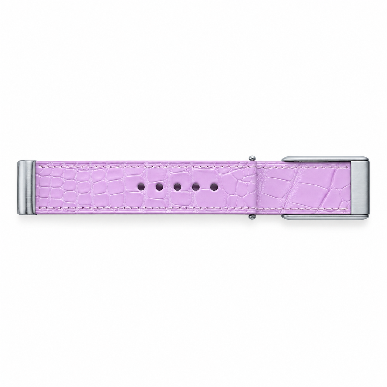 Baby Pink crocodile leather strap