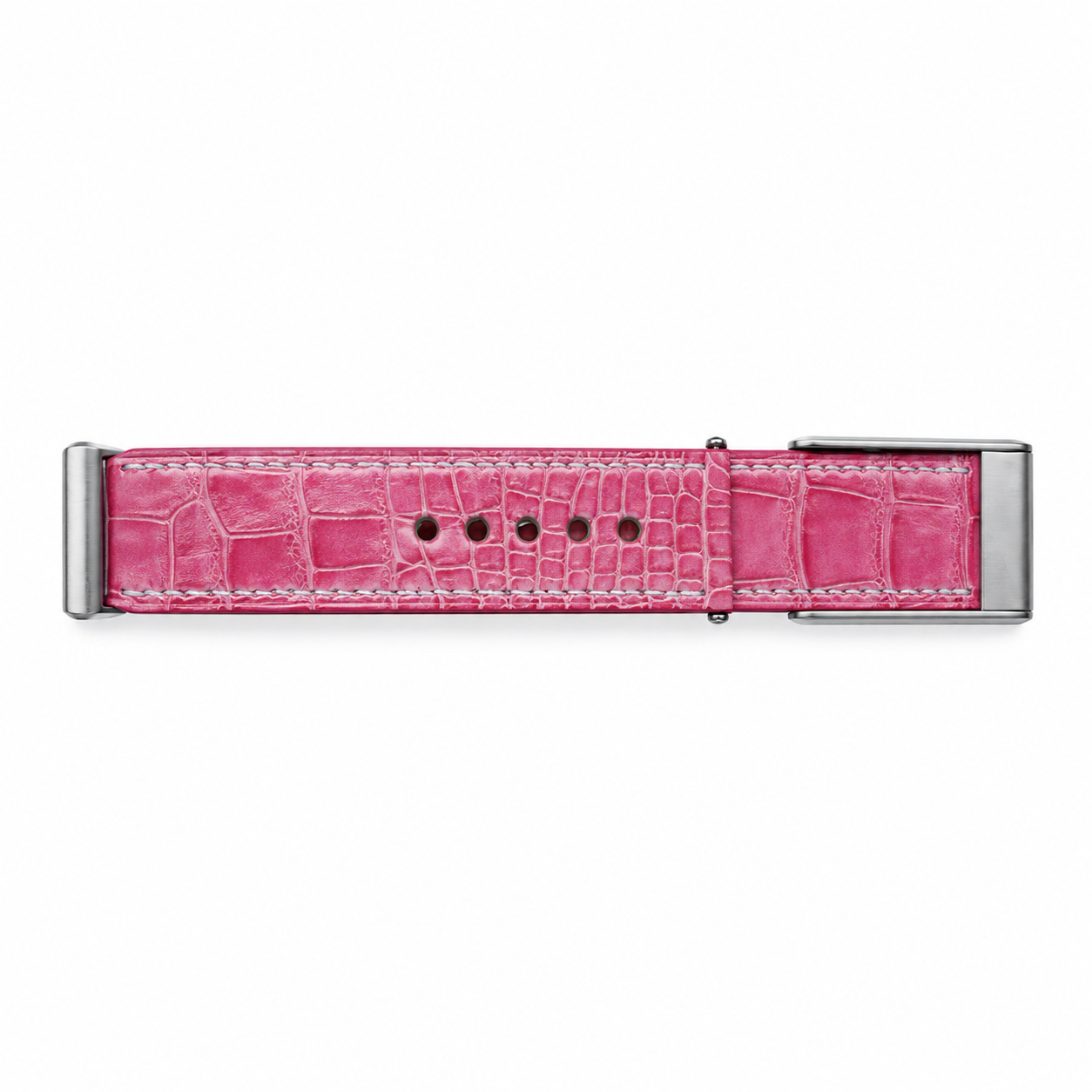 Coral Pink crocodile leather strap
