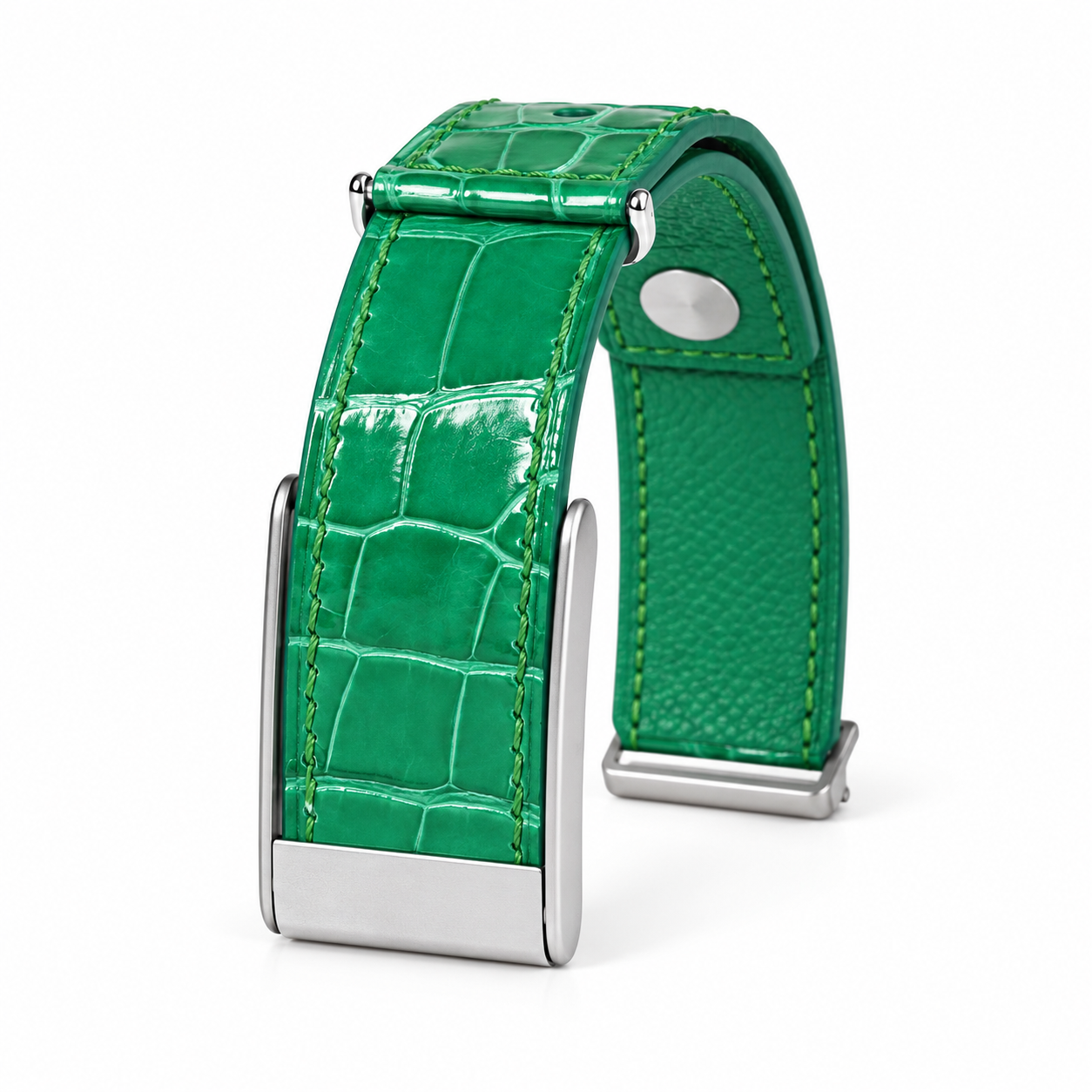 Emerald Green crocodile leather whoop strap