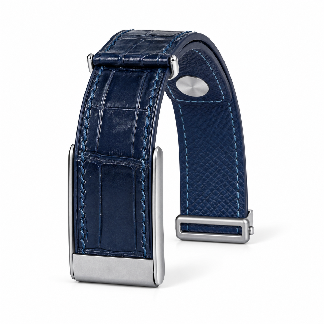 Navy Blue crocodile leather whoop strap