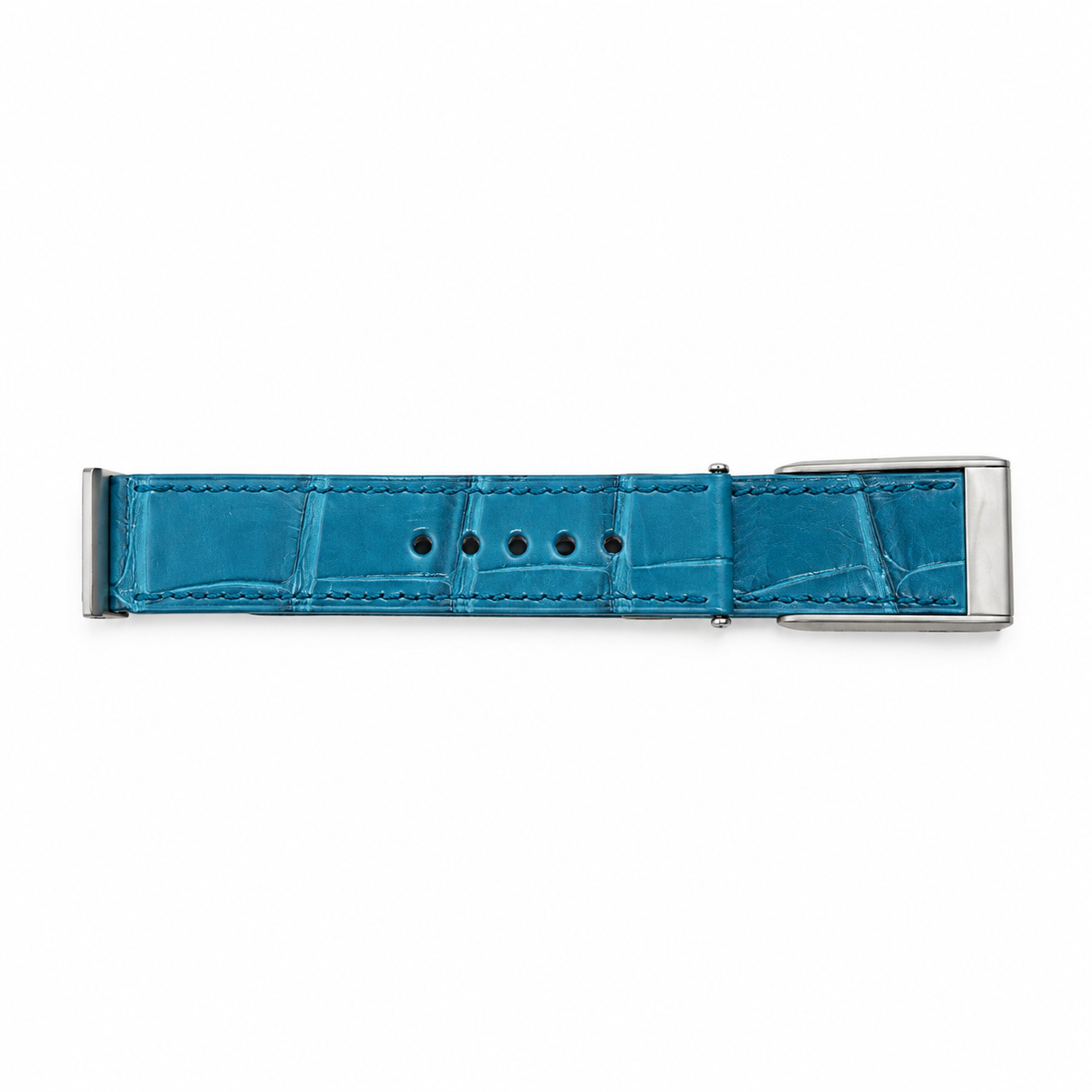 Turquoise Blue crocodile leather strap