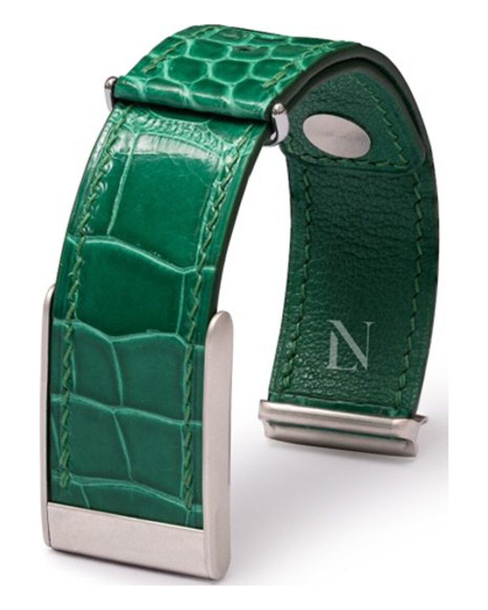 Emerald Green crocodile leather whoop strap