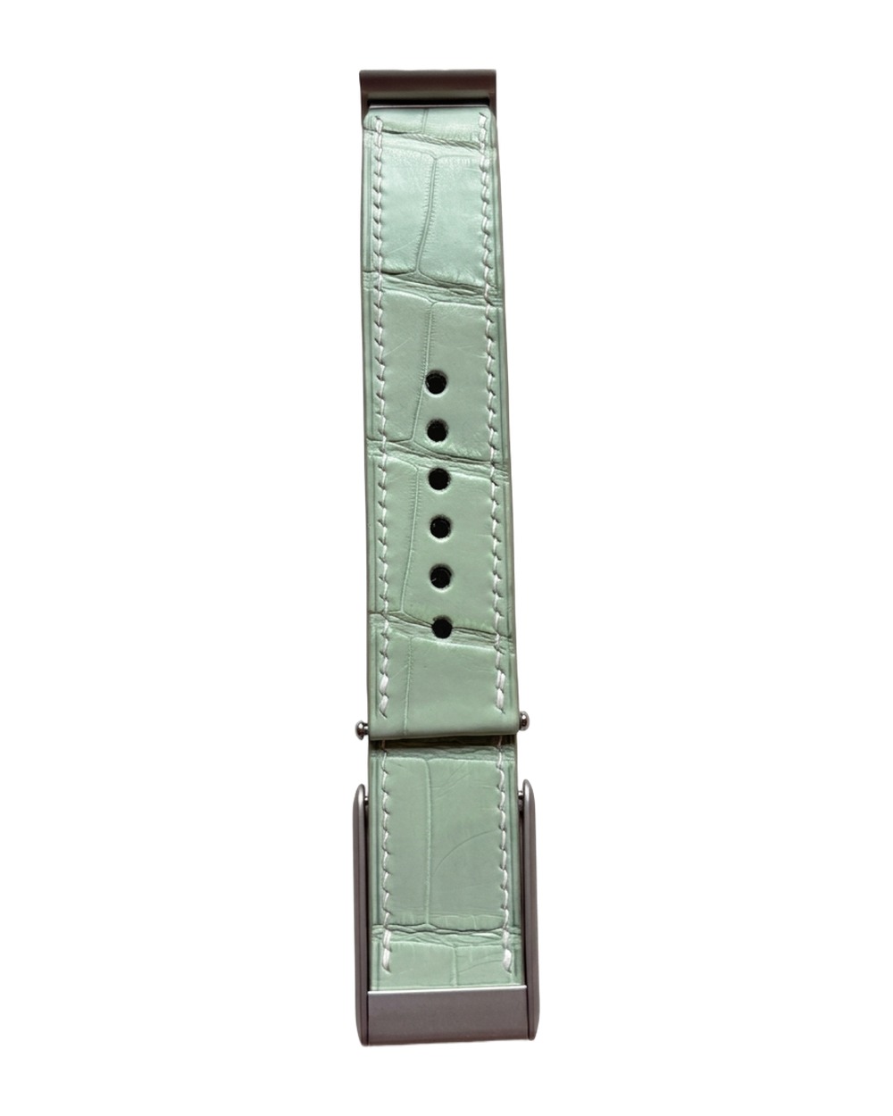 Mint Green crocodile leather watch strap