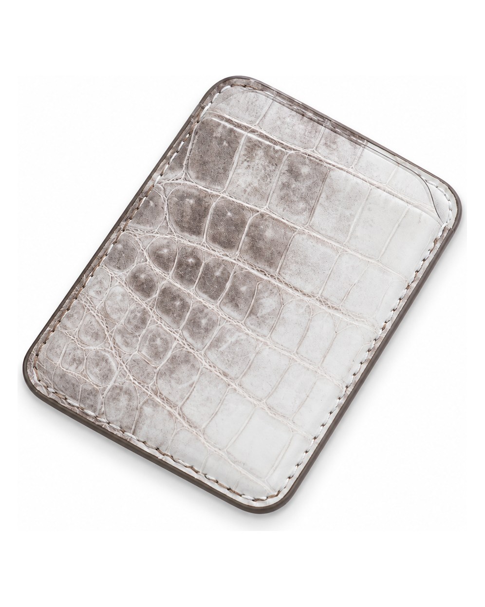 Himalaya crocodile leather magnetic card case